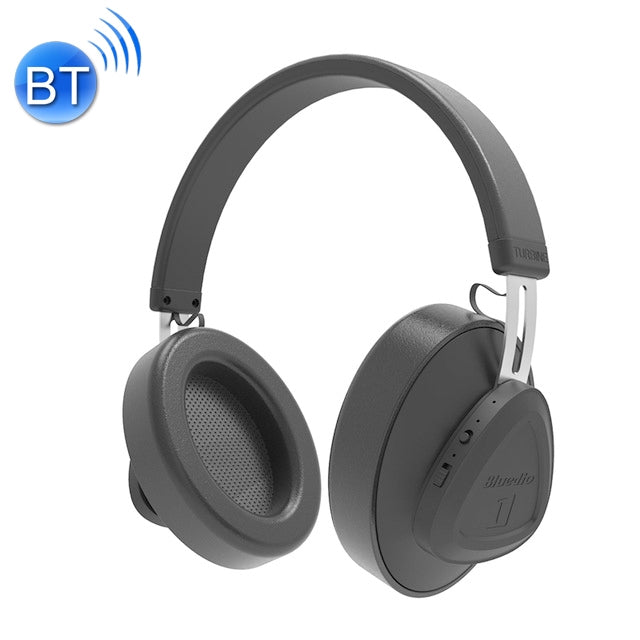 Bluedio TMS Bluetooth Version 5.0 Headphones Bluetooth Headphones can connect Cloud Data to App (Black)