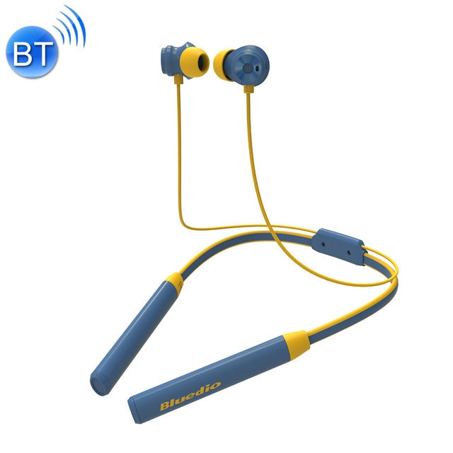 Bluedio TN2 Bluetooth Versión 5.0 Auriculares Bluetooth Deportivos con cancelación activa de ruido (Azul)