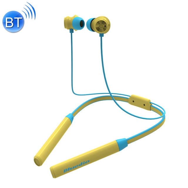 Bluedio TN2 Bluetooth Version 5.0 Casque Bluetooth Sport avec Annulation Active du Bruit (Jaune)