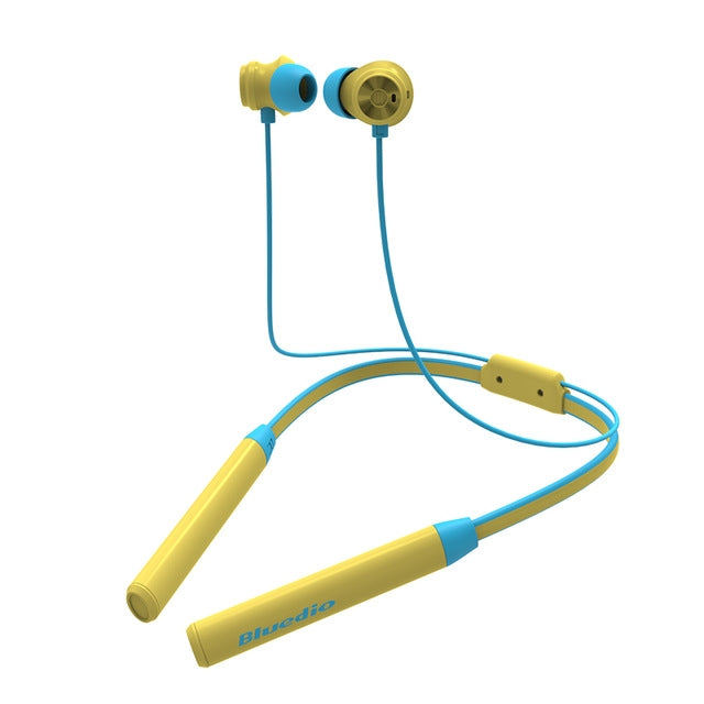 Bluedio TN2 Bluetooth Version 5.0 Sports Bluetooth Headphones with Active Noise Cancellation (Yellow)