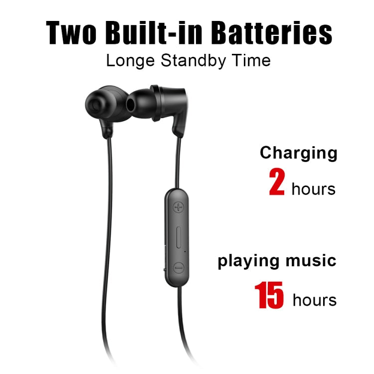 ZEALOT H11 Écouteurs de sport intra-auriculaires Bluetooth haute stéréo sans fil avec câble de charge USB Distance Bluetooth : 10 m (noir)