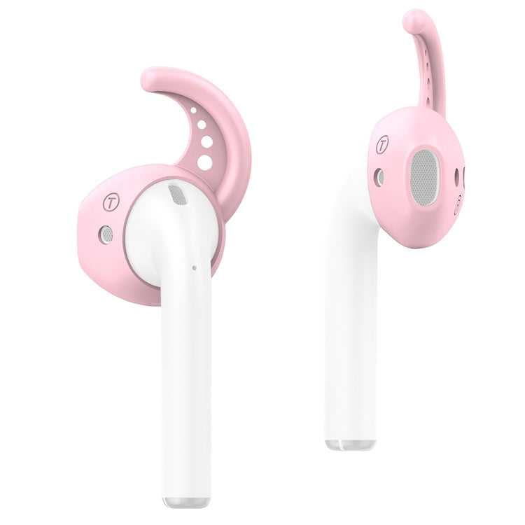 Wireless Headphones Shockproof Silicone Protective Case for Apple AirPods 1 / 2 (Pink)