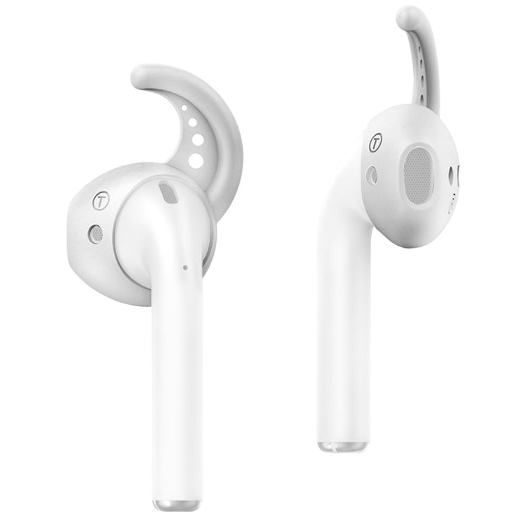 Wireless Headphones Shockproof Silicone Protective Case for Apple AirPods 1 / 2 (White)
