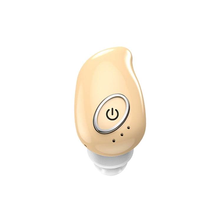 V21 Mini Auriculares Inalámbricos Stereo Bluetooth V5.0 de un solo Oído sin caja de Carga (Color carne)