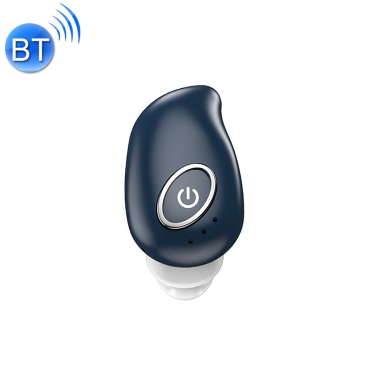 V21 Mini Auriculares Inalámbricos Stereo Bluetooth V5.0 de un solo Oído sin caja de Carga (Azul)