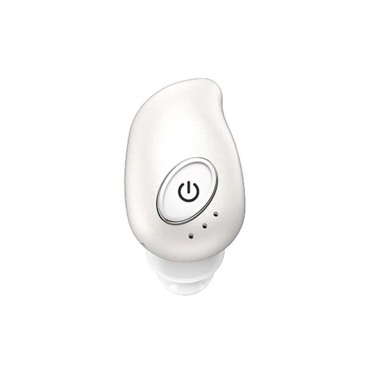 V21 Mini casque stéréo sans fil Bluetooth V5.0 à oreille unique sans boîtier de chargement (blanc)