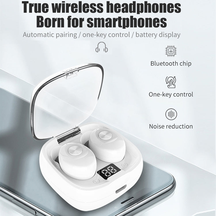 XG-8 TWS Digital Pantalla táctil Auricular Bluetooth con caja de Carga Magnética (Rosa)