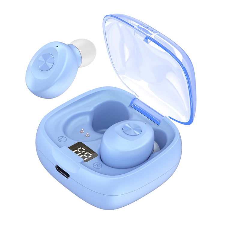 XG-8 TWS Digital Pantalla táctil Auricular Bluetooth con caja de Carga Magnética (Azul)