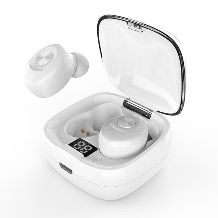 XG-8 TWS Digital Pantalla táctil Auricular Bluetooth con caja de Carga Magnética (Blanco)