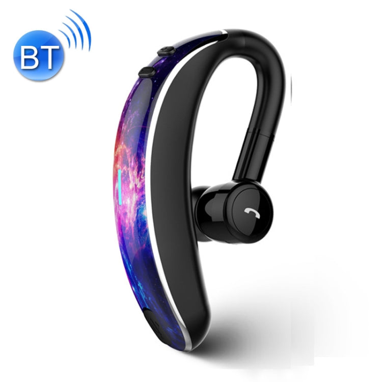 V7 Bluetooth 5.0 Auriculares Deportivos Inalámbricos Stereo Deportivos con Bluetooth de estilo empresarial soporte para informar el nombre de la persona que llama (púrpura)