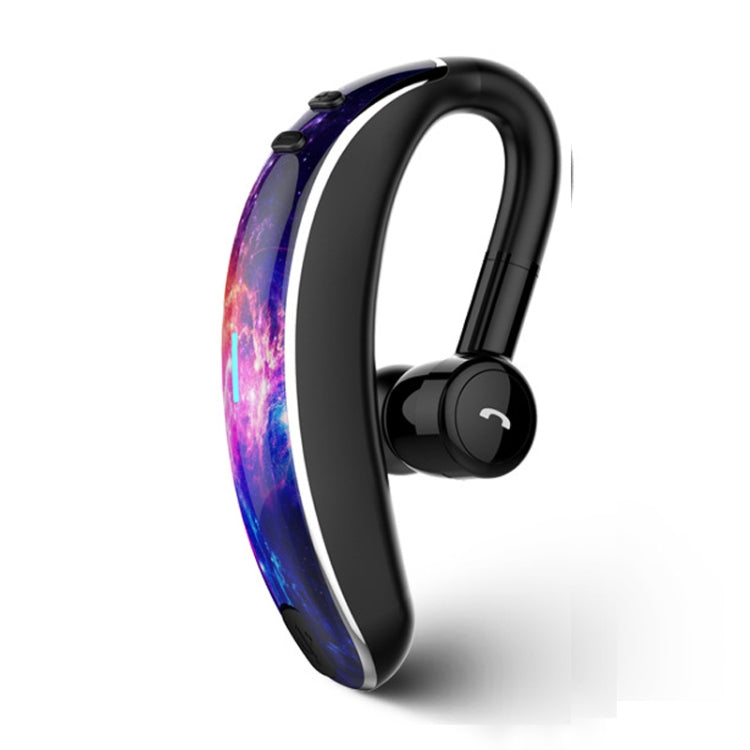 V7 Bluetooth 5.0 Auriculares Deportivos Inalámbricos Stereo Deportivos con Bluetooth de estilo empresarial soporte para informar el nombre de la persona que llama (púrpura)