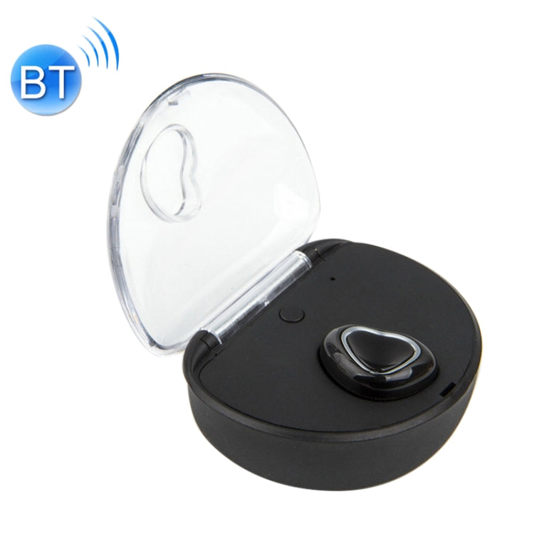 X7 Bluetooth 4.1 Mini Invisible Wireless Sports Bluetooth Auricular con caja de Carga (Negro)