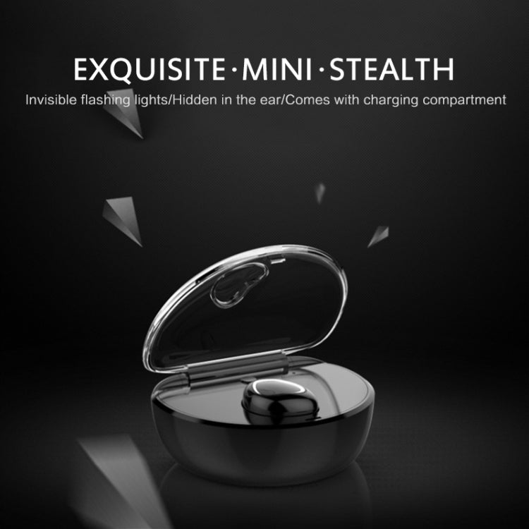 X7 Bluetooth 4.1 Mini Invisible Wireless Sports Bluetooth Écouteur avec boîtier de chargement (Noir)