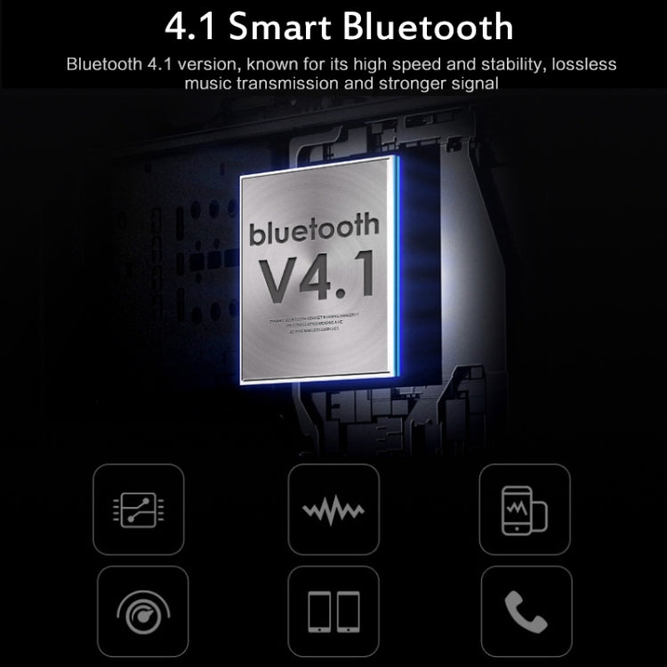 X7 Bluetooth 4.1 Mini Invisible Wireless Sports Bluetooth Auricular con caja de Carga (Negro)