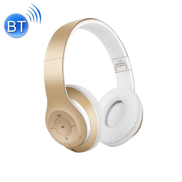Wireless Bluetooth V5.0 Headphones L150 (Gold)