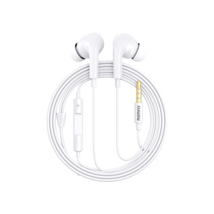 Remax RM-310 AirPlus Pro In-Ear Stereo Music Earphone with Wired Control + MIC Support Hands-Free (White)