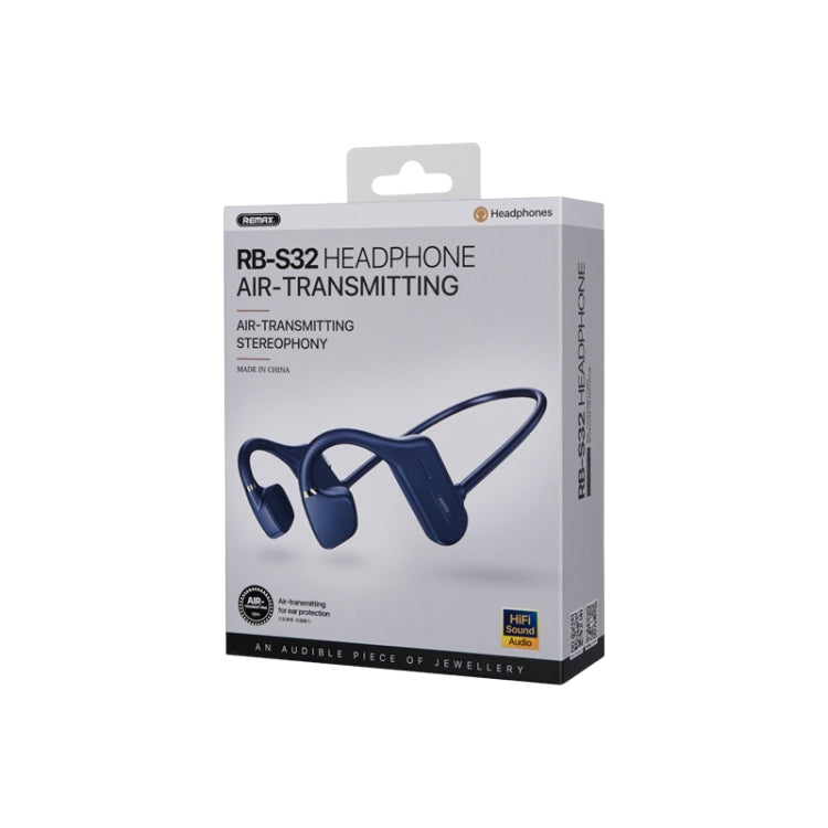 Remax RB-S32 Wireless 5.0 Air Conduction Sports Headphones (Blue)