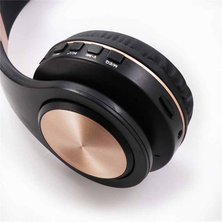 A1 Bluetooth 4.2 Candy Color Super Dock Bluetooth Headphones Support Music Play Switching Volume Control and Answer (Black)