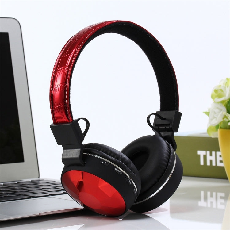 S36 Bluetooth 4.2 Bluetooth Headphones Support Music Play and Switching and Volume Control and Answer (Red)