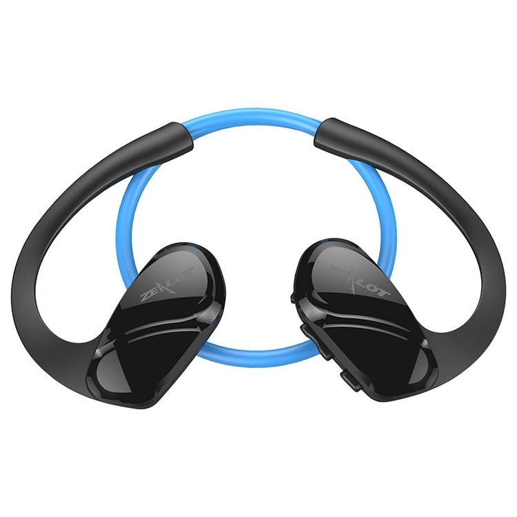 ZEALOT H8 CVC6.0 Waterproof Bluetooth Headphone for Sports with Noise Reduction Neck-Mounted Support Call and APP Control (Blue)