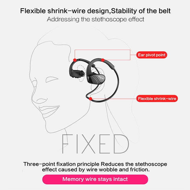 ZEALOT H8 CVC6.0 Auricular Bluetooth impermeable para deportes con reducción de ruido montado en el cuello llamada de soporte y Control de aplicación (Negro)