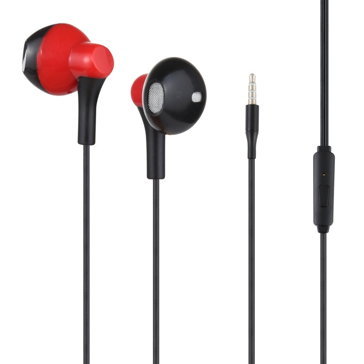 In-Ear Headphones with 3.5mm Plug Cable Support Wire Control Cable length: 1m (Red)