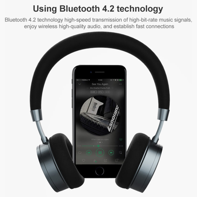 Remax RB-520HB Bluetooth V4.2 Casque de musique stéréo (café foncé)
