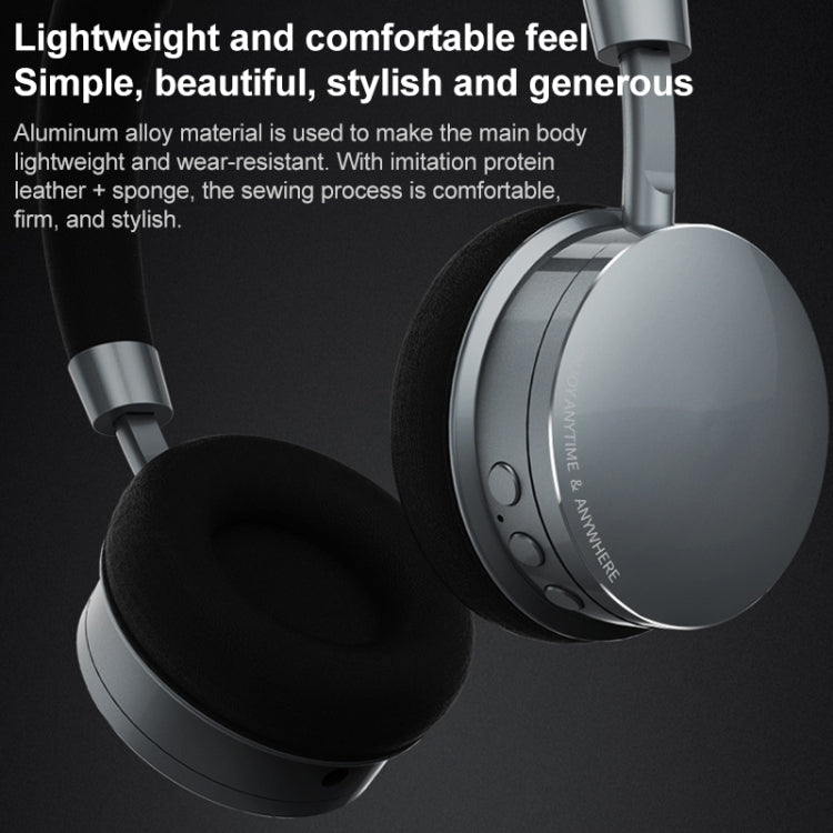 Remax RB-520HB Bluetooth V4.2 Stereo Music Headphones (Black)