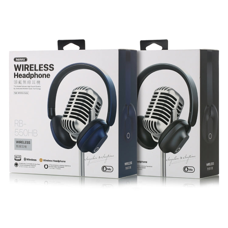 Remax RB-550HB Bluetooth V5.0 Auriculares de música Stereo (Azul)