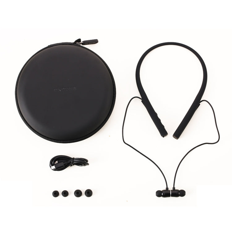 WK V11 IPX6 Waterproof Bluetooth 4.1 Neck-Mounted Wireless Sports Bluetooth Headset (Black)