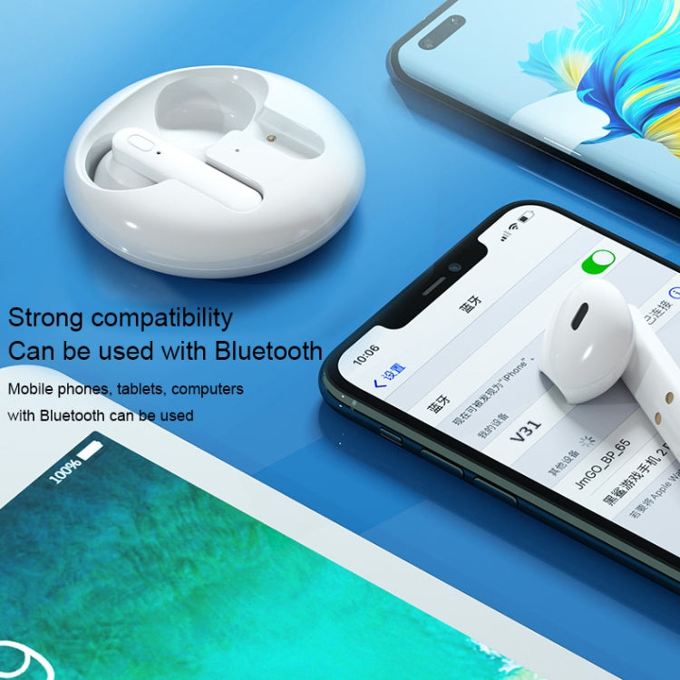 WK V31 Serie de visión TWS True Wireless Stereo Bluetooth 5.0 Auricular (Blanco)
