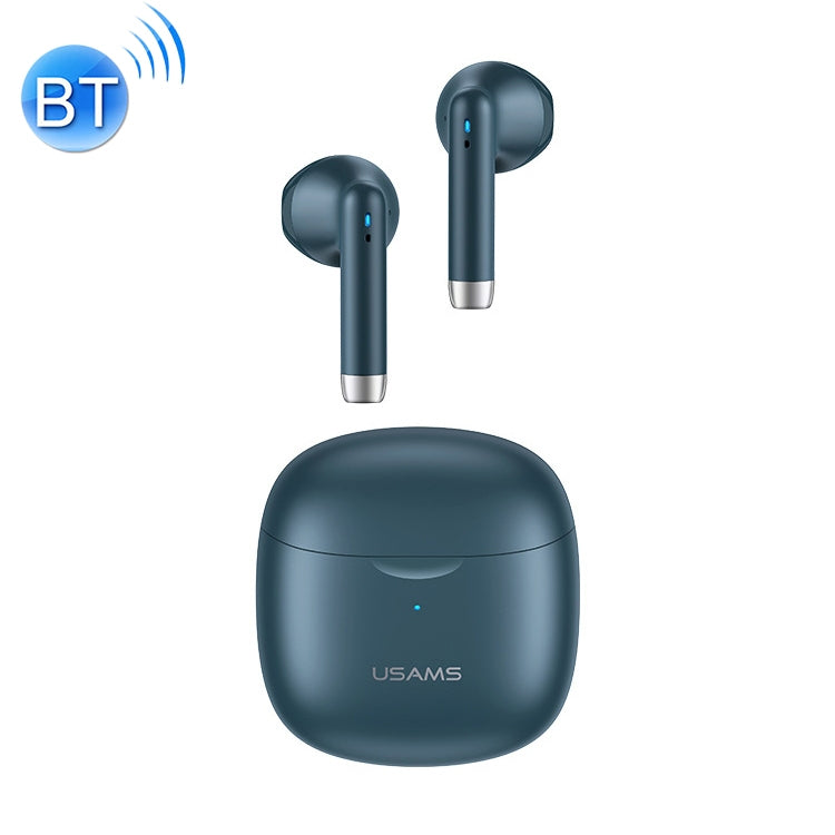 USAMS-IA04 Serie Cero Sense Series Wireless Bluetooth 5.0 Mini TWS Auricular con caja de Carga (Azul)