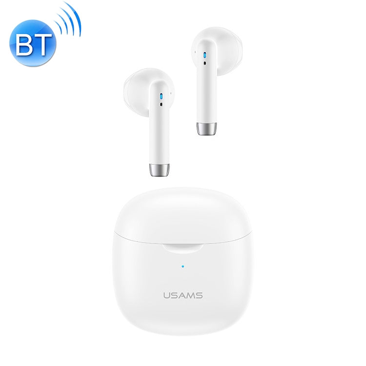 USAMS-IA04 Zero Sense Series Bluetooth Wireless Bluetooth 5.0 Mini TWS Earphone with Charging Box (White)