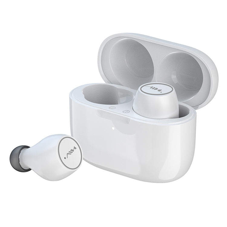 Ain MK-T21 TWS TWS Bluetooth Earphone Smart Noise Reduction with Charging Box Support Touch and One-Key Reset and Automatic Connection (White)