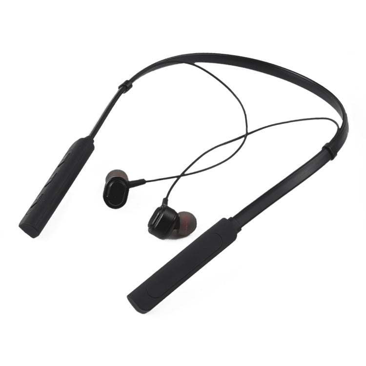 Ain MK-I01 IPX4 Filaire Contrôle Bluetooth Écouteur avec Boucle de Câble Support Appel et Assistant Vocal (Noir)
