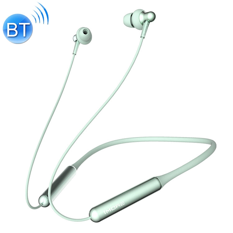 Original Xiaomi youpin E1024BT 1More Stylish Bluetooth 4.2 Dual Neck Coil Neck Wireless Bluetooth Earphone (Green)