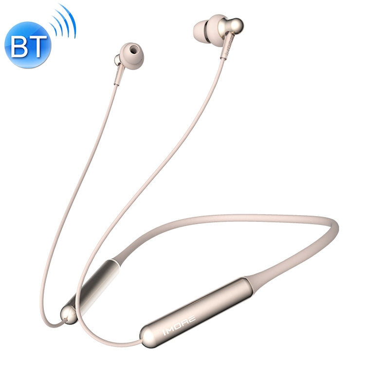 Original Xiaomi youpin E1024BT 1More Bluetooth con estilo 4.2 Auricular de Bluetooth Inalámbrico con cuello de bobina con cuello Doble (Oro)