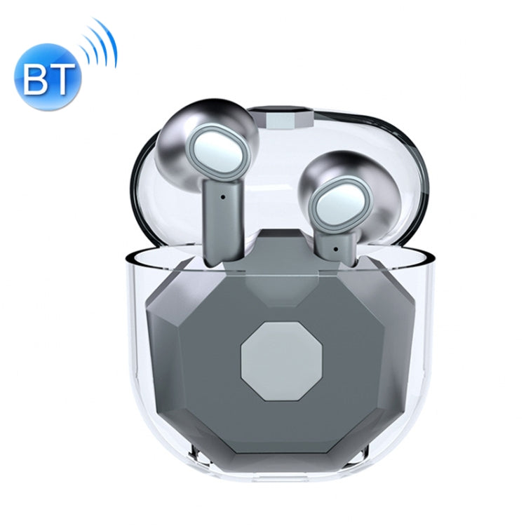 XT-3 Bluetooth 5.0 TWS Reducción de ruido Inteligente Auricular Bluetooth transparente (Gris)