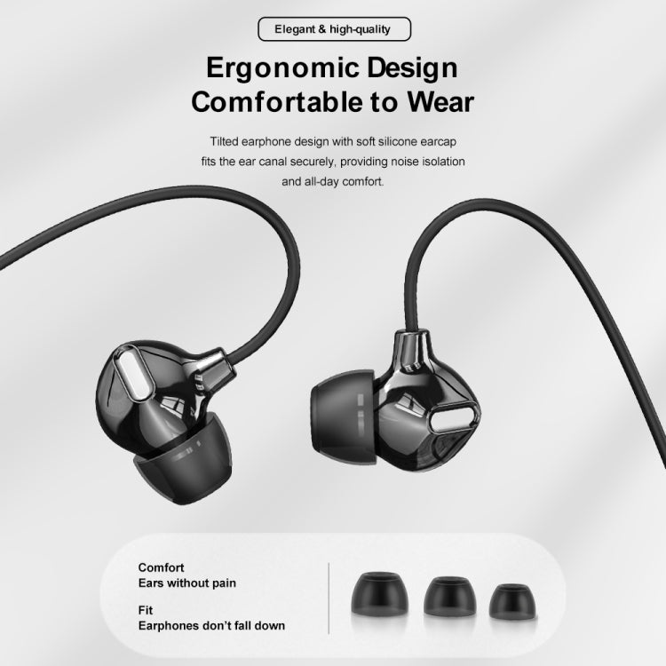 Rock 3.5mm Stereo Music in Wired Headphone (Tarnish)