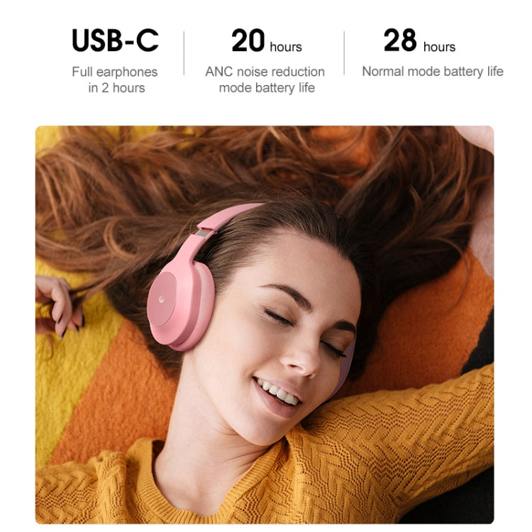Momax BH1A SPROP MAX MAX Active Noise Canceling Wireless Headphones (Rose Gold)
