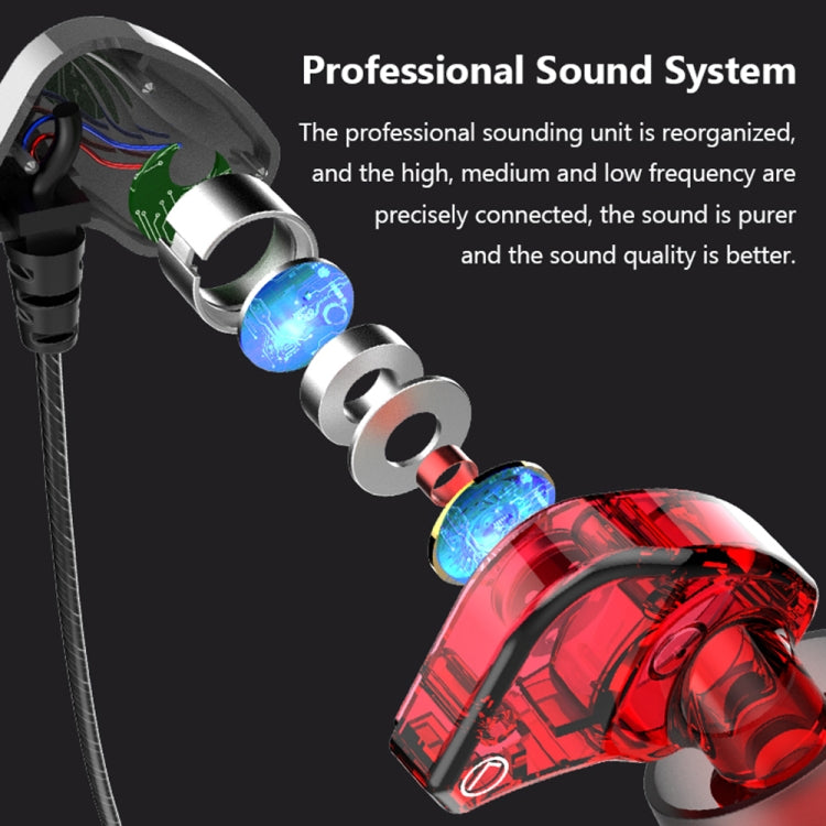 S2000 Interface 3,5 mm Poulet Filaire Écouteur avec Microphone Filaire Contrôlé (Argent)