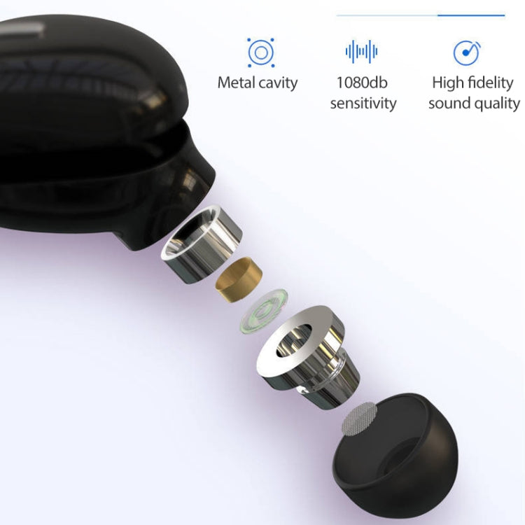 X9 Wireless Bluetooth 5.0 Mini In-Ear Unilateral Auricular (Negro)