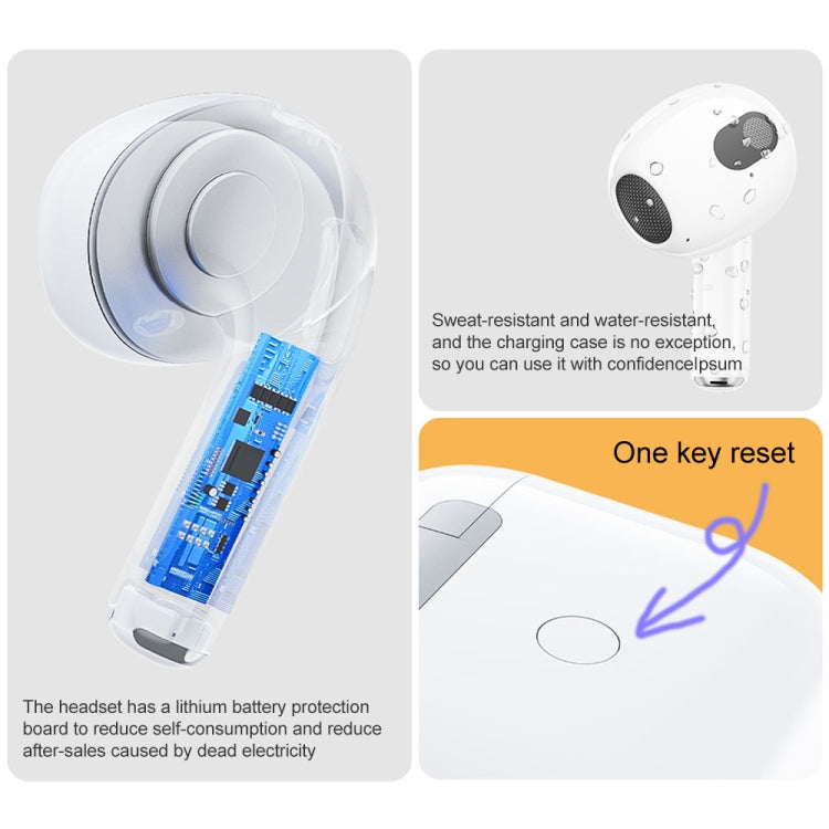 WK A8 Pro True Wireless Stereo Auricular Bluetooth (Blanco)