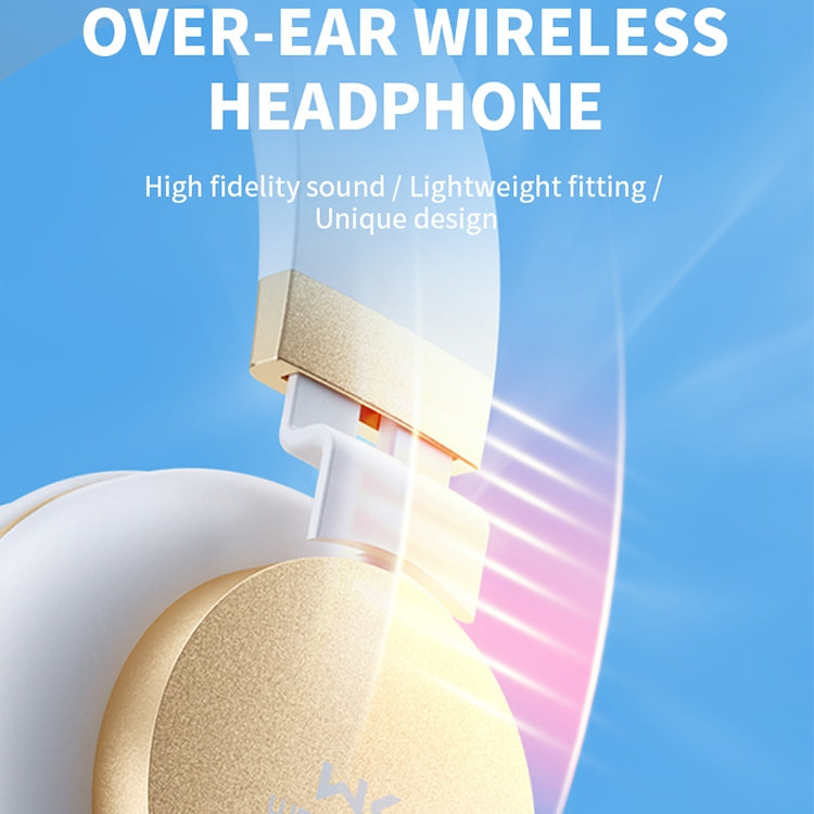 WK V39 Foldable Wireless Bluetooth Headset (White)