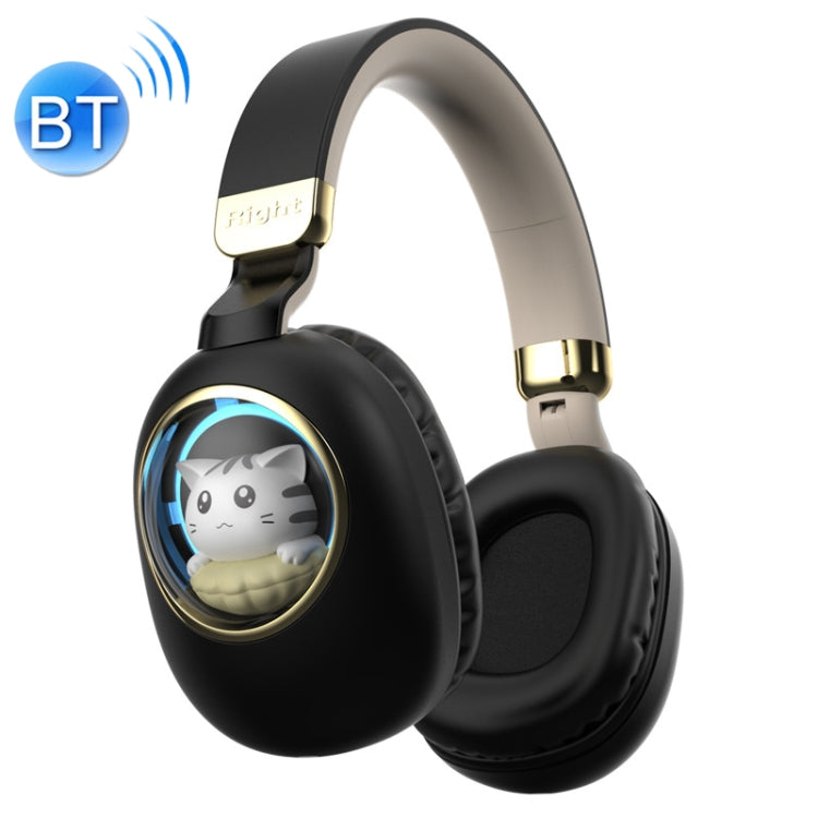 B4 RGB Cartoon Stereo Headphones Wireless Bluetooth Headphones (Black)