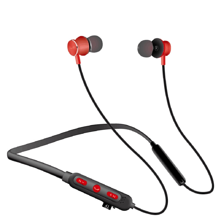 MG-G24 Bluetooth 4.2 Sport Auricular Inalámbrico Bluetooth Tarjeta de soporte (Negro Rojo)