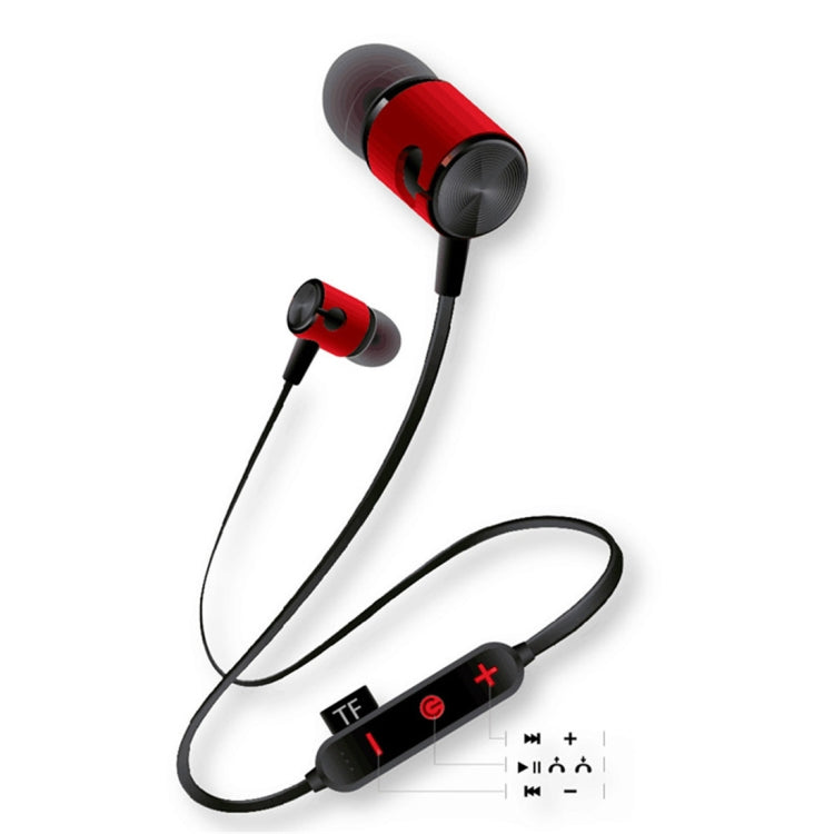 MG-G20 Bluetooth 4.2 Sport Auricular Inalámbrico Bluetooth Tarjeta de soporte (Rojo)