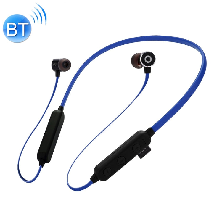 MG-G16 Bluetooth 4.2 Sport Wireless Bluetooth Earphone Support Card (Black Blue)