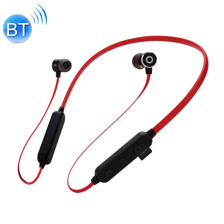 MG-G16 Bluetooth 4.2 Sport Wireless Bluetooth Headset Support Card (Black Red)