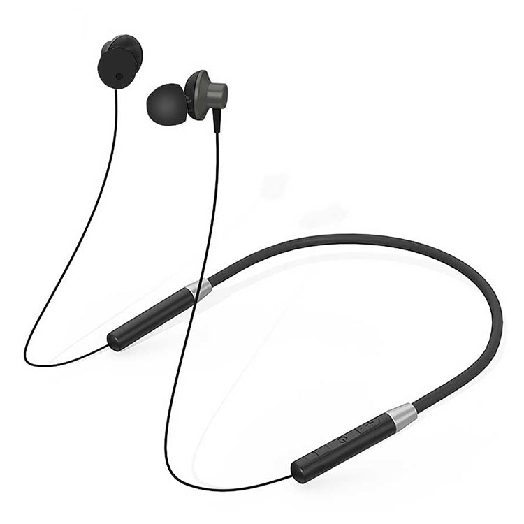 Original Lenovo HE05 Neck-Mounted Magnetic In-Ear Bluetooth Headset (Black)